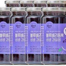 복음자리 블루베리 듬뿍 생생과일 잼 470g (냉장) 과일 청 퓨레 토스트 소스 홈카페 라떼 만들기, 8개