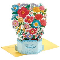 Hallmark Paper Wonder 팝업 모든 행사 카드 팩 디스플레이 가능한 부케 (3D 카드 12장 및 봉투)