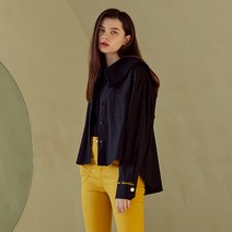 에고이스트 [Blue Label] EN3OBL01 커프스 자수 포인트 크랍 셔츠
