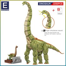 호환 테크닉 중국레고 쥬라기 공원 공룡 세계 블록 레고 브라키오사우루스와 MOC 벽돌 세트 남아 장난감 크리스마스 선물, 6206 2250pcs