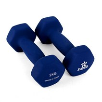 에코요기 네오프렌 논슬립 아령 _2개1세트 ( 1kg 1.5kg 2kg 3kg ), 1세트, - 2kg