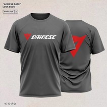 남성용 여름 패션 바이크 오토바이 스포츠 티셔츠 3D 프린팅 o 넥 반팔 성인 용 올 매치 스트리트 탑, [02] 120, [09] Dark grey - DAINESE