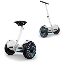 세계일주 스쿠터 성인 전동 이륜 밸런서 다용도 휴대용, 36v 가족, 빛나는 바퀴 진주 흰색