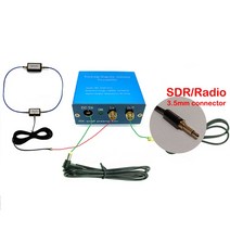 youloop 휴대용 수동 자기 루프 안테나 hf 및 vhf, 3.5mm 앰프