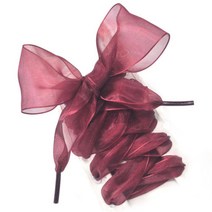 1 쌍 120cm 패션 Organza 리본 신발 끈 스포츠 신발 스니커즈 Bowknot 끈 플랫 신발 끈 캔버스 부츠 끈