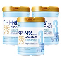 남양 아기사랑 수 어드밴스 3단계 750g 3캔