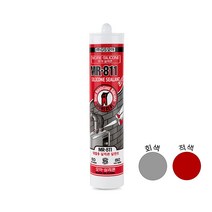 GS모아 MR-811 내열용 실리콘 실란트, 적색, 1개
