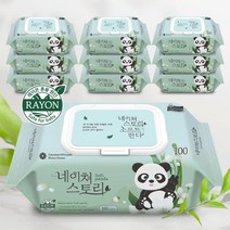 네이쳐스토리 소프트판다 아기물티슈 캡형, 100매, 10팩