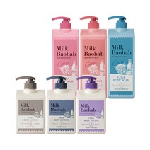 밀크바오밥 세라 바디워시 1200ml+세라 바디로션 600ml, 1세트