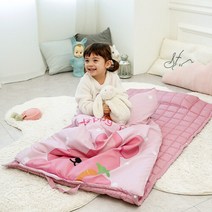 아이자리 귀여운 사계절 어린이집 일체형 항균 낮잠이불, 해피데이