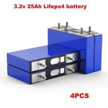 인산철배터리 리튬인산철 배터리 32V 100Ah Lifepo4 12V 24V 48V 팩 셀 RV 골프 카트 4 개입, 01 25AH-4PCS