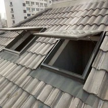 채광창 알루미늄 지붕창 고정형 천창 다락방 옥탑, 80도 개폐형 78x98cm