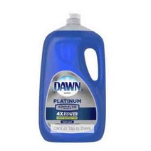 Dawn Platinum Advanced Power Liquid Dish Soap 던 플래티넘 어드밴스 파워 주방 세제 90oz(2.66L), 1개