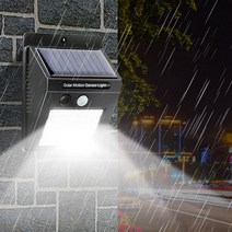 30구 led 태양광 벽부등 태양열 외부 벽등 벽걸이 센서등 야외 조명 정원등 방수등 실외등 태양광등 야외등, R65006B(화이트광)