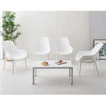 가구로드 라나라운지4인세트 카페테라스 디자인 야외테이블세트 펜션 타공 발코니 펜션 리조트, 테이블 그린+화이트