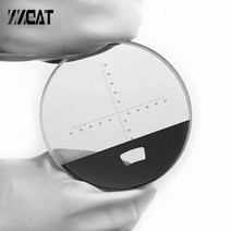 912 DIV 0.1mm 광학 유리 레티클 현미경 마이크로 미터 교정 슬라이드 눈금자 mm 스케일 망원경, 1PC Diameter 22mm