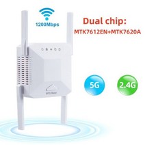 LTE 유심 라우터 와이파이 5 Ghz 무선 익스텐더 앰프 1200Mbps 리피터 장거리 신호 부스터 2.4G Atenna 2, [02] US Plug, [02] White Dual chip