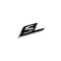 벤츠 BENZ 레터링 엠블럼 이니셜 S 뱃지 롱타입 숏타입, 블랙(쇼트)