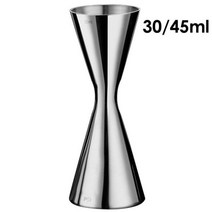 취미키트 칵테일쉐이커 칵테일 세트 30/45ml 30/60ml 스테인리스 셰이 커 측정 컵 듀얼 샷 스피릿 주방, 30ml 45ml