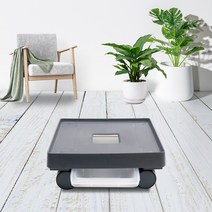 화분월드 인테리어 정사각 이동식 화분받침대 모던베이직, 뷰티그레이
