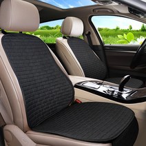 차량용 운전석 시트보호 커버 교체 벤츠 bmw 제네시스 승용차 사계절 방석, 뒷좌석1P, 블랙