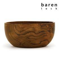 [비프로젝트] 바른락 티크 우드 원형 볼 19cm(특), 상세 설명 참조