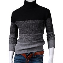 스댕클럽 남성용 삼색 슬라브 목폴라 YW5217