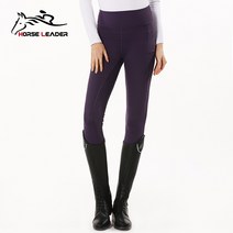 Horseleader 가을과 겨울 바지 여성 승마 장비 전문 승마 바지 기사 의류 정장 실리콘 Dacha, 멀버리 퍼플 l 175-180, 다른 크기