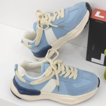 메르나뛰 메모리폼 쿠션깔창 봄컬러 발편한 키높이 스니커즈 운동화 5cm ME5850