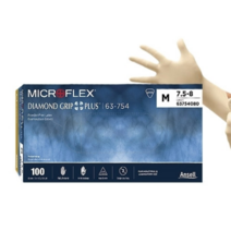 63-754 라텍스장갑 라텍스글러브 다이아몬드드립플러스 MICROFLEX DGP-INT, X-SMALL
