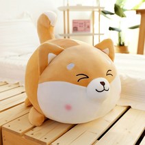 시바견인형 수면 인형 침대 봉제 쿠션 시바견, 실눈, 35cm (수집 구독 + 소품 증정)