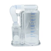 폐활량 운동기구 흉곽호흡기 폐호흡기기 케어 4000ml 싱글 볼 호흡 트레이너 폐 운동기 경력계 깊은 훈련을, 한개옵션0