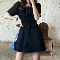 에이라인 원피스 150 왜소함 슬림핏 키커 보이는 여성 입다 코디 허리보정 스위트 숏 145 염계 2800778506