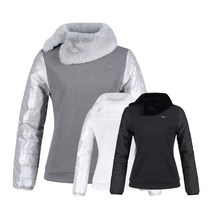 럭스골프 여성 방풍 퍼 카라 긴팔티셔츠 LB2W806W