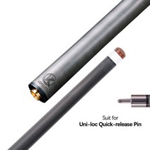 굿풀 KONLLEN BILLIARD CARBON FIBER 3 쿠션 CAROM 큐 스틱, 유니록