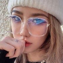 톡톡창고 빅 블루라이트 차단 안경 편광 오버사이즈 사각 뿔테 자외선 전자파 차단