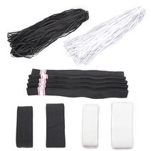 [일오삼유통] 수선 수예실 레쟈원단 자수반짇고리 칼라테이프 펠트바느질 수예용원단, 혹★ 8골 12골 고무밴드 100yd - 2칼라, 혹★ 12골 고무밴드/흰색