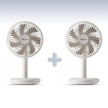 (1+1) 책상용 탁상용 휴대용 무선 충전 선풍기 SIF-TS3400WH