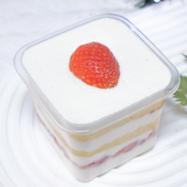 [당일출고] 보틀케이크용기 티라미수용기 PET정사각 50개입 400ml 케이스, Handmade 크라프트띠지 50p, 50p, 50개