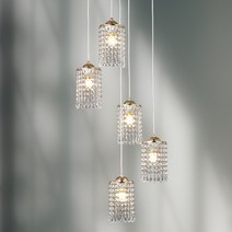 선라이트조명 아이리스 4등/5등 원형 펜던트 조명 럭셔리 인테리어 포인트조명, 5등