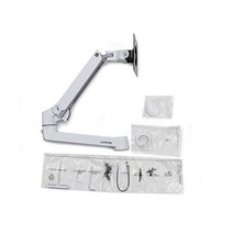 어고트론 싱글 모니터 암 거치대, White, 1개
