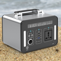 파워뱅크 차박 캠핑용 보조배터리 220V 휴대용 대용량 500W 만능게이지 멀티탬, 블랙