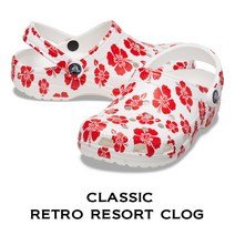 크록스 여성 샌들 클래식 레트로 리조트 크로그 남녀공용 샌들화 플레임