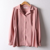 아이우먼 모던핀턱카라블라우스 PEI091M202 빅사이즈