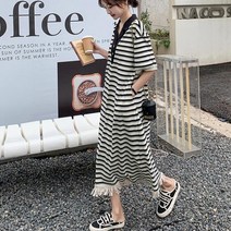 ZENCY젠시 태슬 카라 롱원피스