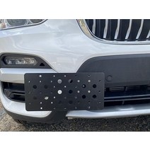 BMW X3 2017-2022용 전면 범퍼 견인 후크 번호판 마운트 브래킷 독특한 나사 볼트 및 블랙 캡이 있는 플레이트 홀더 세트 라이선스 태그 장착 키트 프리미엄 자동차 액세서