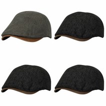 여름 가벼운 심플 베이직 헌팅캡 승마모자 배색헌팅캡 창짧은모자