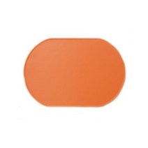 실리콘 라운드엣지 식탁매트, 오렌지