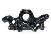 중국 도자기 희귀한 서예용품 문방사우 화방 파랑 청색 거치대 펜홀더 붓홀더 붓받침 받침대