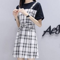 가바바 여성 원피스 체크무늬 예쁜 데일리룩 미니원피스 G35524
